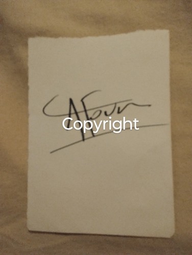 Autographe original signé