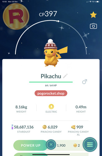Shiny pikachu beanie costume - beanie,