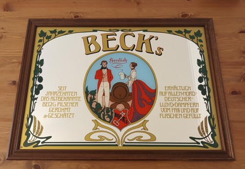 Specchio vintage birra - , beck's