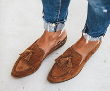 Mocassini donna scamosciati a