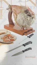 BRANDANI PORTAPROSCIUTTO CON CASSETTO E 3 COLTELLI INOX