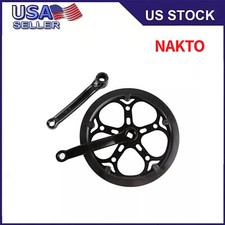 NAKTO pedivella e guarnitura, pedivella e guarnitura per bici elettrica NAKTO