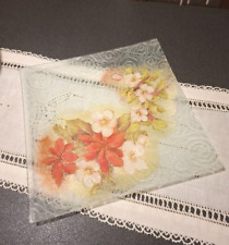 Piatto decorativo vetro fatto