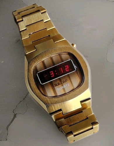 Bulova led gold vintage - bulova, 70