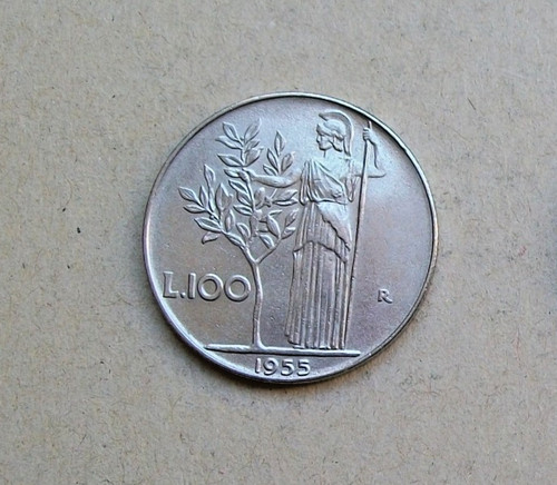 1955 100 lire minerva - 1955,