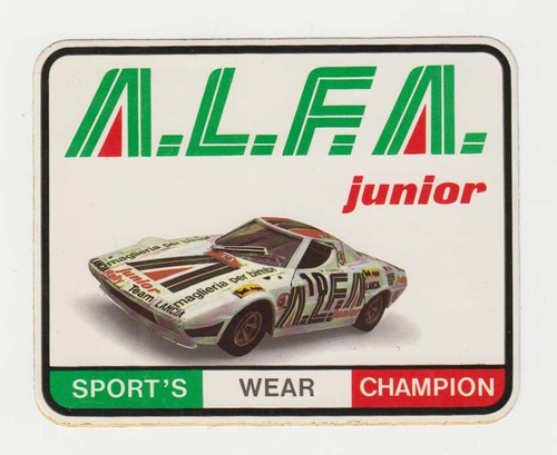 Adesivo junior lancia - adesivo,