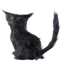 GATTO NERO  12 CM DECORAZIONI