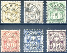 1906 numero e croce (con fili di seta + filigrana).