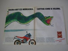 advertising Pubblicità 1987 GILERA RRT 125 NEBRASKA