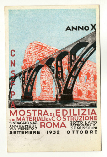 Cartolina mostra edilizia - cartolina, e