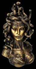 Statua Medusa - busto color
