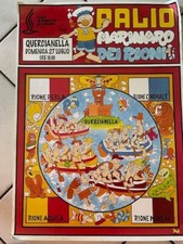 Manifesto Cassa Risparmio di Livorno  Palio Marinaro dei Rioni - Jacovitti