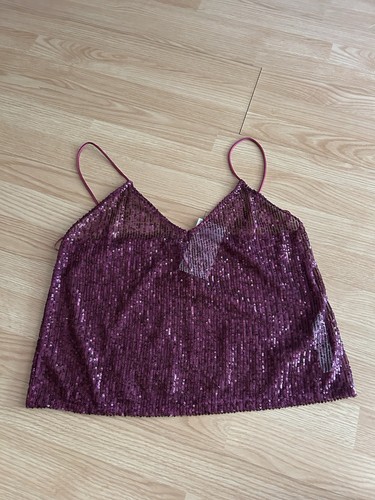 Top smanicato zara viola - zara,