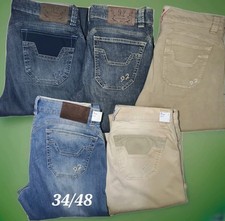 5 Jeans 9.2 Carlo Chionna Taglia 34 48 uomo Beige e Blu Jeans - usati OK.