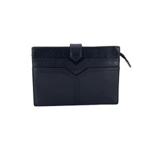Autentica borsa pochette Yves Saint Laurent vintage in pelle nera Y