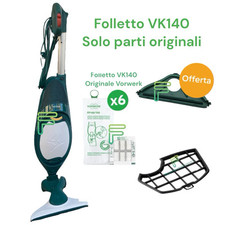 FOLLETTO VK140 SOLO PARTI ORIGINALI VORWERK GARANZIA 24 MESI SACCHETTI SPAZZOLA