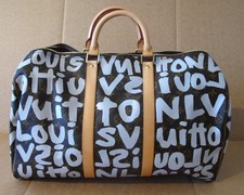 LOUIS VUITTON Graffiti Keepall 50 Stephen Sprouse  Travel Bag NEW