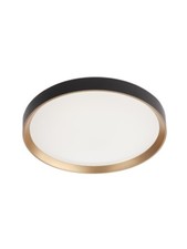 Plafoniera da soffitto a led design moderno rotondo nero e oro RD-0854