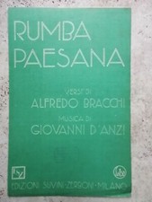 ANTICO SPARTITO MUSICALE RUMBA
