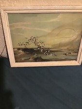 un'antica stampa incorniciata