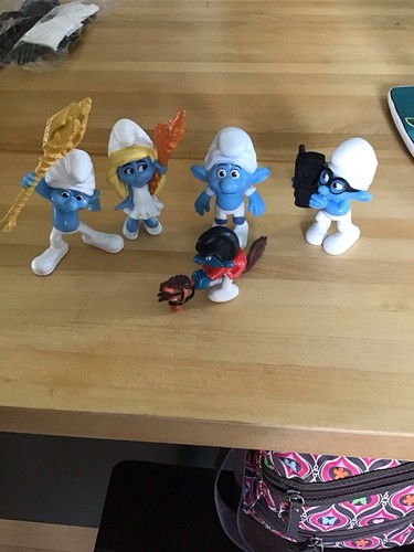 Smurf figurines brainy - 5, figurines,