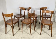 LOTTO 6 SEDIE THONET ANTICHE LEGNO FAGGIO CURVATO PRIMI 1900 CHAIR OSTERIA