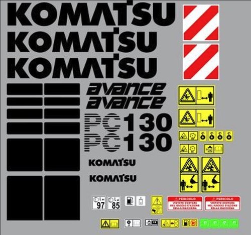Komatsu 130 decalcomanie - komatsu, pc