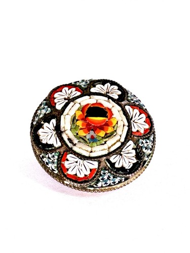 Vintage micro mosaico spilla - micro,