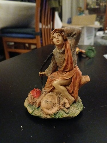 Personaggio presepe vintage - presepe,