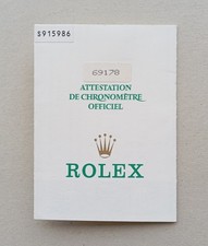ROLEX Guarantee Warranty