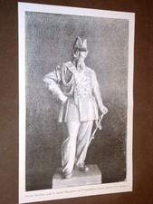 Re Vittorio Emanuele Statua di Eugenio Maccagnani per il monumento di Lecce 1886