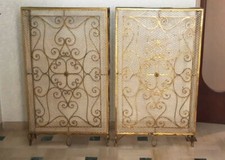 Copritermosifoni in metallo e ottone / pezzi artigianali anni '60