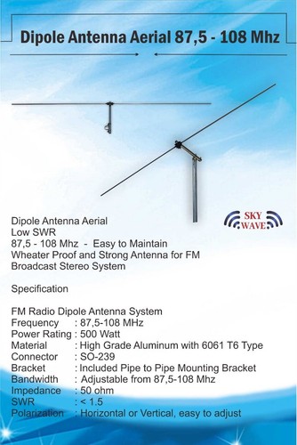 Antenna dipolo broadcast - , fm