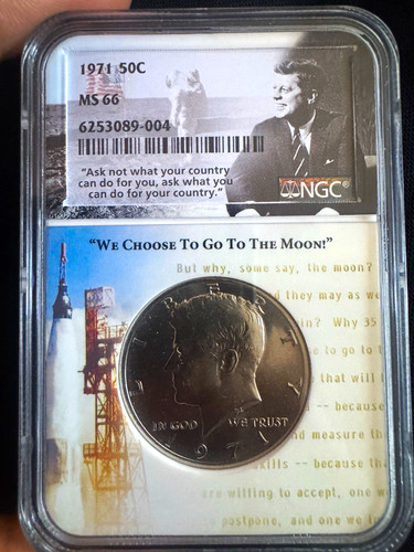 1971 kennedy mezzo - kennedy, dollaro