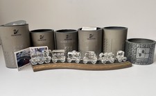 Set treno locomotiva cristallo Swarovski sei pezzi su binario treno - ottime condizioni e scatole