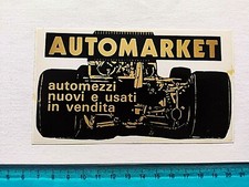ADESIVO AUTOMARKET AUTOMEZZI AUTO ANNI 80 OLD STICKER KLEBER AUTOCOLLANT