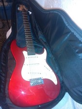 Fender Samick Greg Bennett Malibu Design MB-1/MR Six String Red Guitar Soft Case