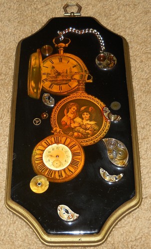 Orologio molto bello decoupage - molto,