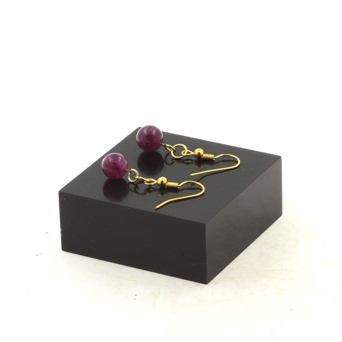 Orecchini perla lepidolite - perla, 8