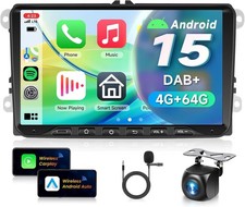 Autoradio Android 15 per VW Golf 5 6 Passat Jetta Caddy EOS T5 Tiguan Touran CC