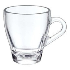 Set 6 Tazze Marocchino Ischia 125 cc in Vetro | Borgonovo | Tazzine Trasparenti