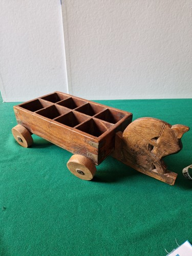 Carretto decorativo legno - carretto,