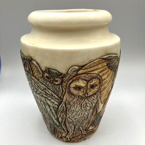 Raro bellissimo vaso gufo arte - raro,