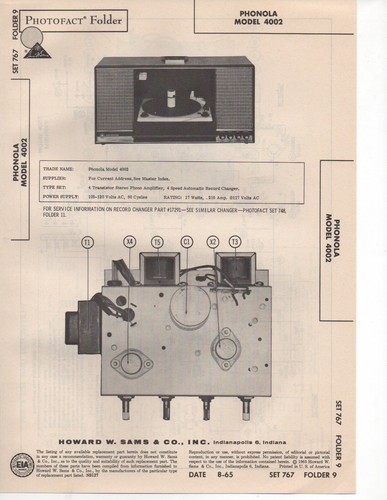 Phonola 4002 1965 - 4002,