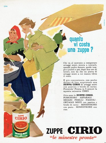 1965 cirio zuppa - 1965, minestra
