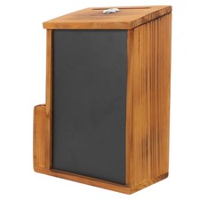  Cassetta postale da parete: portalettere rustico in legno con fessura di