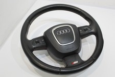 Audi A4 B7 Volante S-line traforato in pelle nera a 3 razze 8P0419091CT