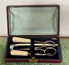 Antique Bone-handled Manicure Set