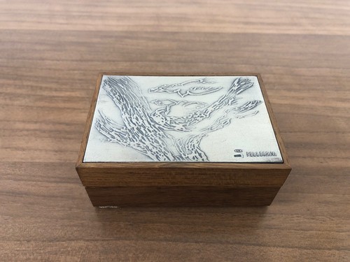 Scatola legno rovere con - legno,