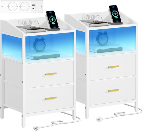 Comodini set con luci - di,